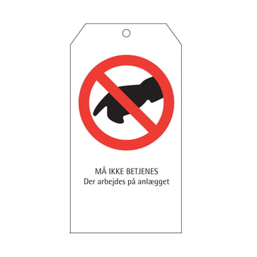 Safety sign DO NOT BET.75X145 10210