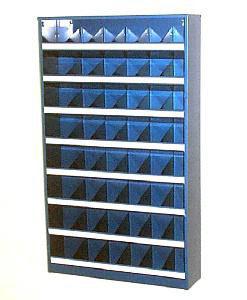 Bolt shelves Beka 48 bins blue 30480000