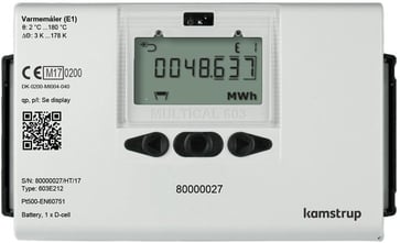 Kamstrup MULTICAL® 603 varmemåler 10,0 m3/h med returløb 488330292