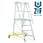 Mobile platform ladder, folding 4 steps 1,00 m 41201 miniature
