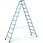 Stepladder double-sided 2x10 steps 2,71 m 41270 miniature