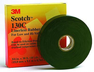 Tape 130C 38X9,15 sort Scotch 7000006086