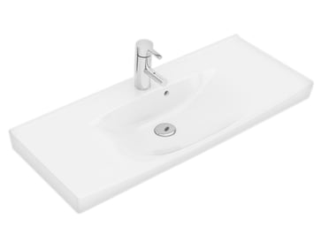 Ifö Spira washbasin 90 cm Compact for brackets white 15382007