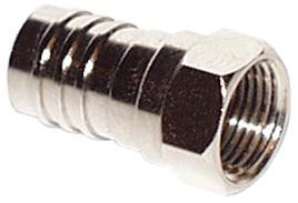 F-connector, crimp for 0.80/3.50 - Ø5.0mm 80254