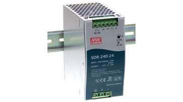 DIN-skinnestrømforsyning 48V, 5A, 240W, SDR 169-26-295