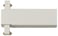 Zip T-piece for two ceiling tracks Mat White 3056 miniature