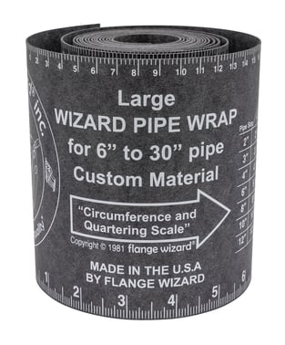 FLANGE WIZARD Wrap-Around WW-17A Large for 6"-30" rør (120" Længde / 5 1/4" Bredde) 35171235