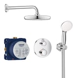 GROHE Grohtherm concealed bundle, round, chrome