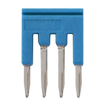 Cross bar for terminal blocks 1mm² push-in plusmodels 4 poles blue color XW5S-P1.5-4BL 669974