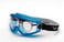 Univet goggle 619 clear lens & blue frame 619.02.01.00 miniature