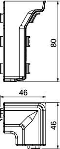 OBO duct Internal corner SLL IE2070 rws 6132243