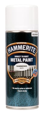 Hammerite Hammer Effekt Hvid Spray 400ml 350002400
