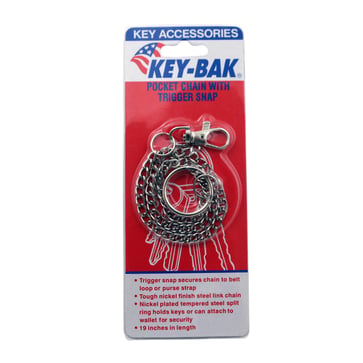 KEY-BAK Pocket Chain #7402 w/ split ring and trigger snap 20180060