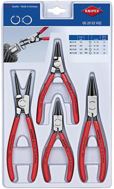 Knipex set of circlip pliers 4 parts 00 20 03 V02