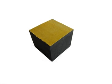Gummiklodser m/montageklæb sort natur P10F0025X20