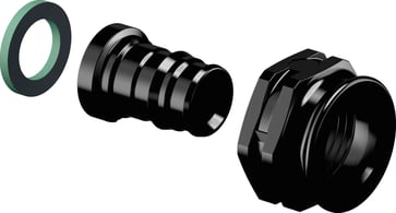 Uponor Q&E adapter swivel nut PPSU black 16 mm x ½" 1038021