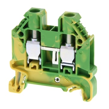 Ground DIN-skinne klemrække med skruetilslutning til montering på TS 35; nominelle tværsnit 6 mm; bredde 8 mm; farve grøn/gul XW5G-S6.0-1.1-1 669340