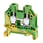 Ground DIN-skinne klemrække med skruetilslutning til montering på TS 35; nominelle tværsnit 6 mm; bredde 8 mm; farve grøn/gul XW5G-S6.0-1.1-1 669340 miniature