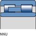 SKF cylinderiske rullelejer serie NNU