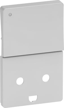 LK FUGA Rocker with LED lamp Switched Socket outlet with earth light grey 520D5923