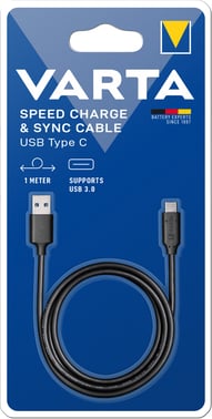 VARTA USB 3.1 til USB-C opladnings- og synkroniseringskabel 57944101401