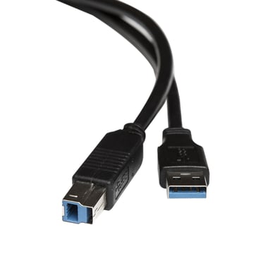 Kabel USB 3.0 A/han-B/han 5m LSZH USB3A/MALE-B/MALE 5