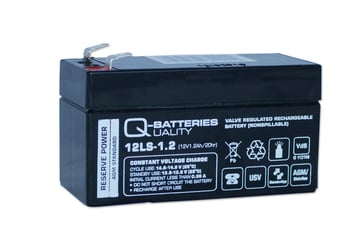 Q-Batteries 12V-1,2Ah blybatteri 97X43X52 100030943