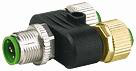 T-COUPLER 5 polemale./5 polefemale M12 shielded, 7000-42141-0000000 7000-42141-0000000
