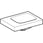 Geberit iCon Light hand rinse basin f/furniture, 380 x 280 mm, white porcelain KeraTect 501.831.00.4 miniature
