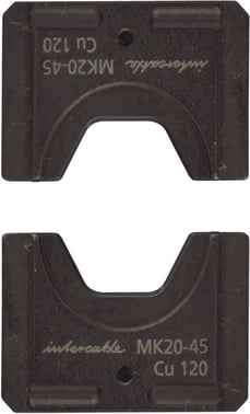 Presbakke 6-kant pres for 6mm² kobber til serie 45 værktøj DIN 48083 MK5-45