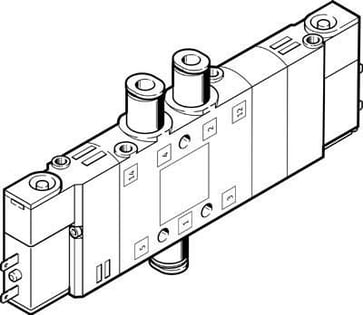 Solenoid valve CPE14-M1BH-5/3E-QS-6 196899