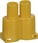 FUGA dåse for indstøbning gul  overgangsstykke 16 mm tud til 20 mm rør 104D0149 miniature