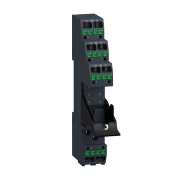 Zelio socket with push-in terminals for RSB relays with 2 C/O contacts RSZE08P