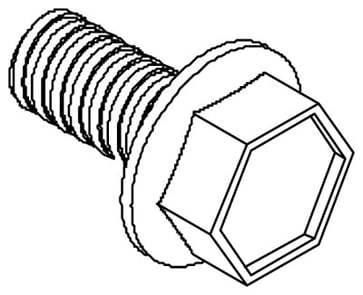 Thread forming hex flange head screw, DIN7500 form D 2012-0816