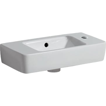 Geberit Renova Compact washbasin f/bathroom furniture, 500 x 250 x 150 mm, white porcelain 276150000