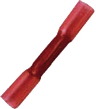Insulated butt connector heat shrinkable 0,5-1qmm² red ICIQ1WSV