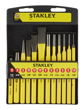 Stanley splituddriver/mejsel sæt 12 stk 4-18-299