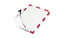 Duraframe Magnetisk sikkerhed A4 Inforamme 5 stk rød/hvid 4945132 miniature