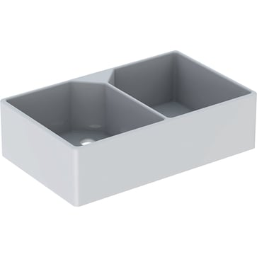Geberit Publica utility sink with two bowls 350490000