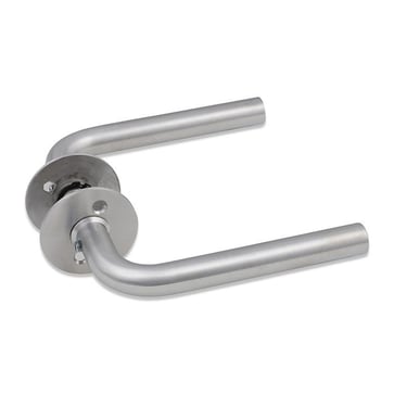 Door handle neptune L-shape 19mm PVD brass 10301