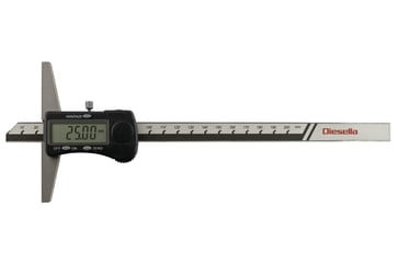 Digital Depth Gauge 0-200 mm x 0,01 mm, Base length 100 mm 10324200