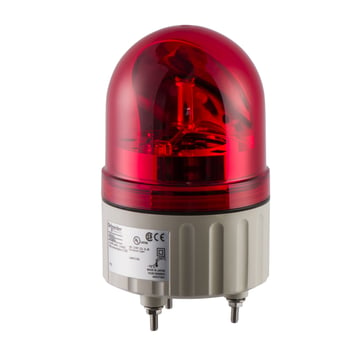 Harmony XVR Ø84 mm roterende signallampe med LED og IP23/IP65(med XVRZ081) i rød farve, 24VAC/DC XVR08B04
