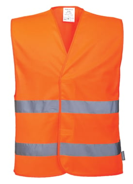 Reflective vest C474 hi-viz orange sz. 4XL/5XL C474ORR4XL/5XL