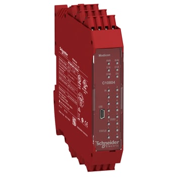 Modular Sikkerheds kontroller 8 input, 4 OSSD output fjeder terminaler XPSMCMC10804G
