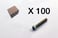 100 Torx, socket head cap screw, low head 3101-0630Q1 3101-0630Q1 miniature