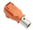Connector stikforbindelse 1 Poler 150A orange Amphenol Industrial 302-20-312 miniature