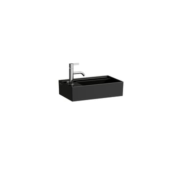 LAUFEN Kartell By LAUFEN washbasin left, 46 x 28 cm, matt black H8153350201111