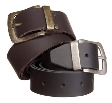 Leather belt 122 cm Black ONE 127690-940-ONE