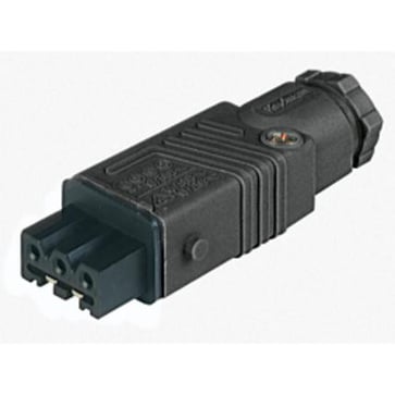 Kabeldåse 3p+E sort STAK 3 N 143-86-535
