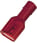 Fuld isoleret spademuffe rød 6,3x0,8  0,5-1mm² ICIQ168FHVI miniature